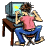 Travaille � la souris et au clavier