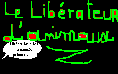 Nous devons lib�rer les animaux prisonniers.